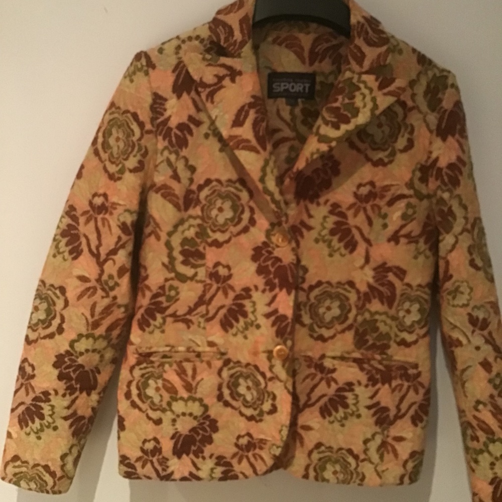 Two-button Brocade Jacket
